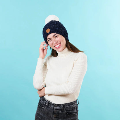 Bonnet Brick Lane Bleu marine - Polaire