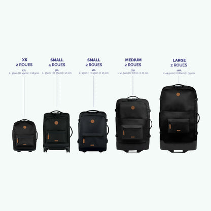 Valise souple 2 roues small Amiens