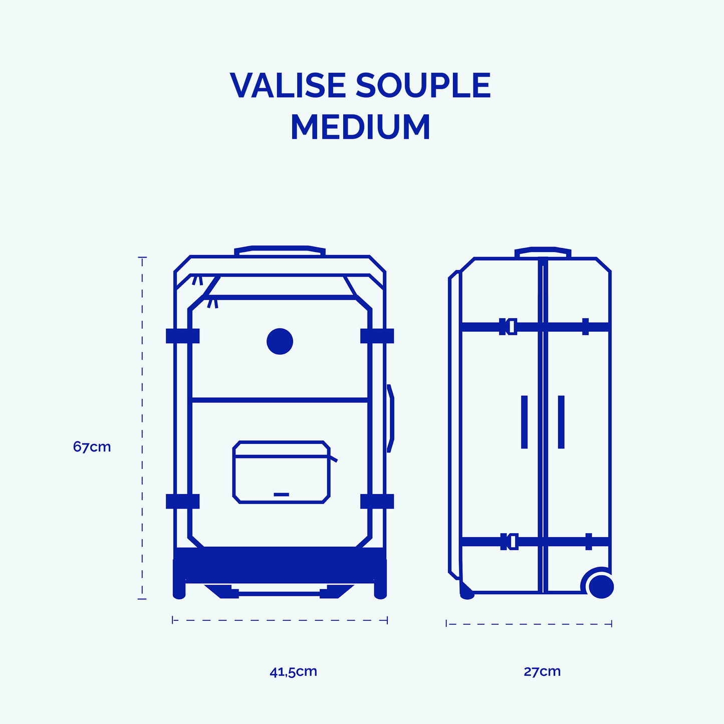 Set de 2 valises Berlin