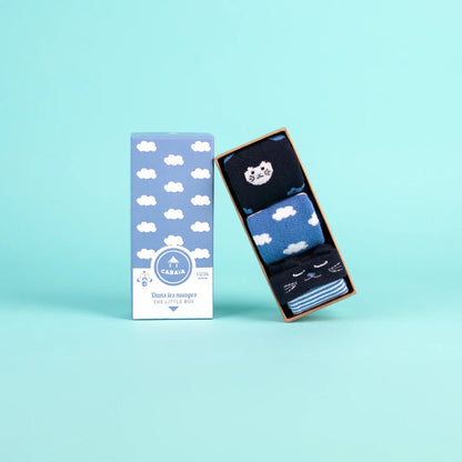 Chaussettes Dans les nuages - Pack de chaussettes bébé - Bleu
