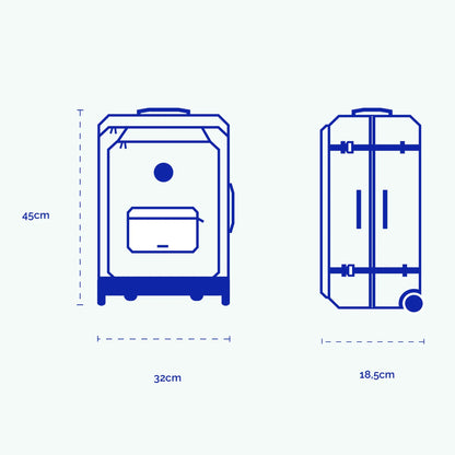 Valise Souple 2 roues XS Coromandel